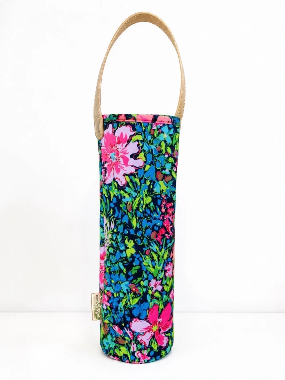 Lilly Pulitzer Insulated Wine Bottle Carrier Floral Neoprene Tote Gift Bag